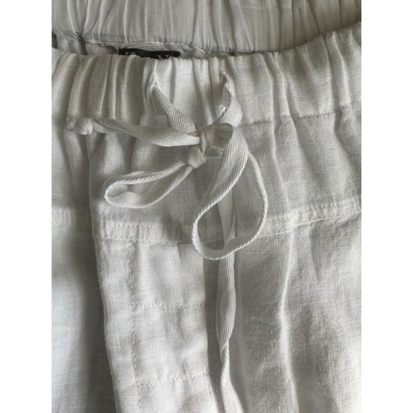 Kristensen Du Nord Women’s White Linen Drawstring Shorts Size 3 READ - Picture 9 of 11